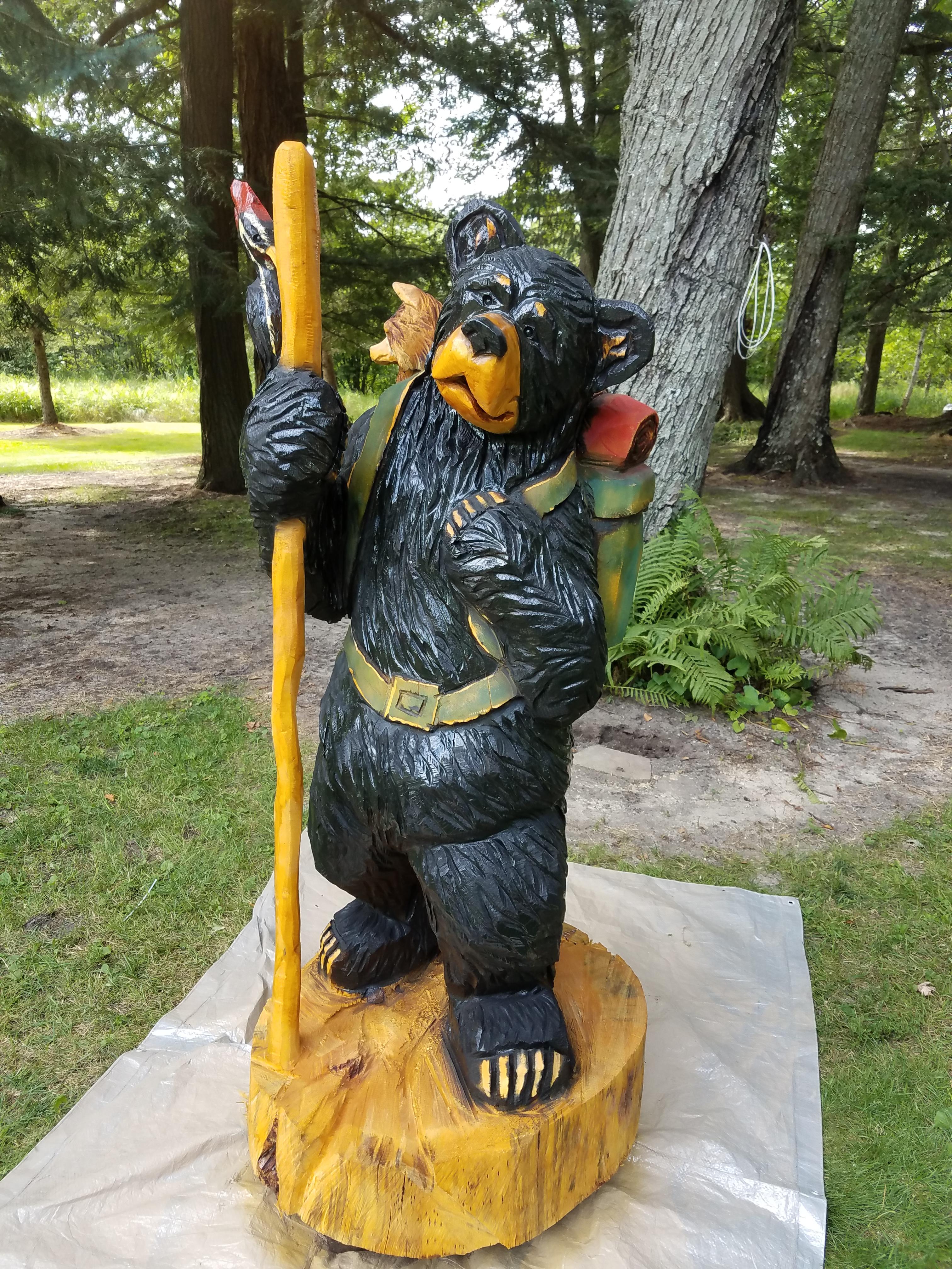 Painted Black Bear
