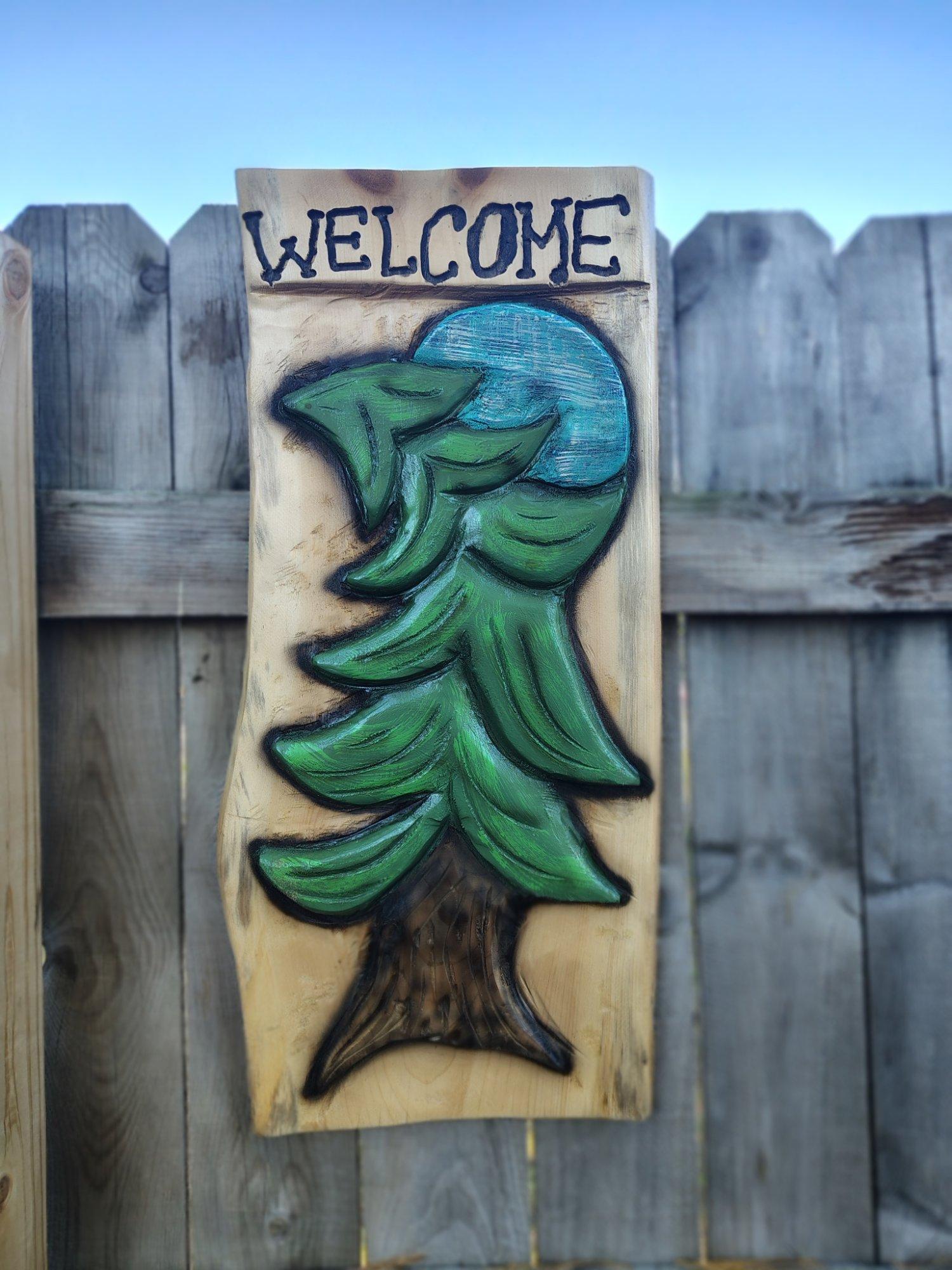 Pine Tree Moon Sign