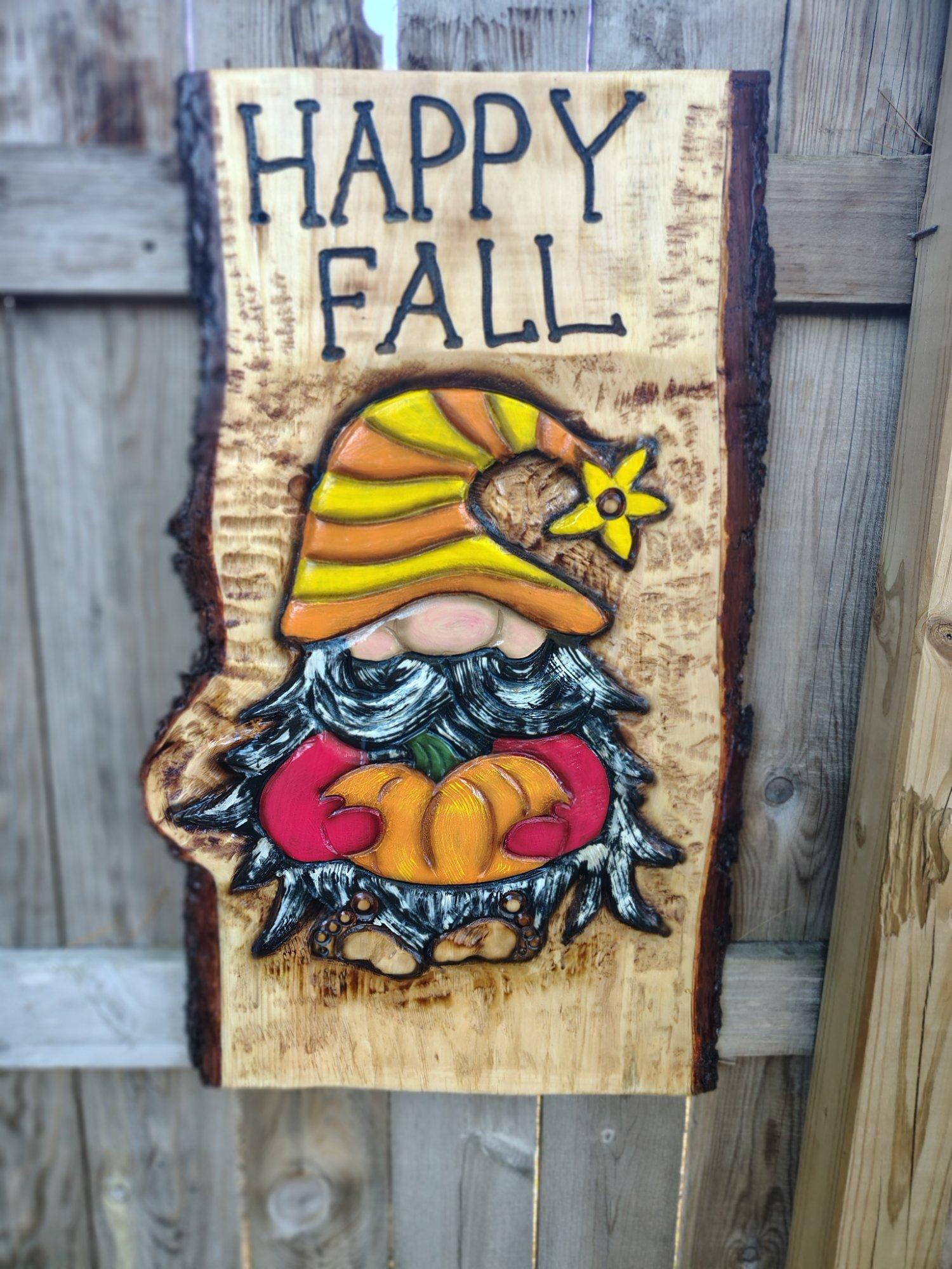 Pumpkin Gnome Sign